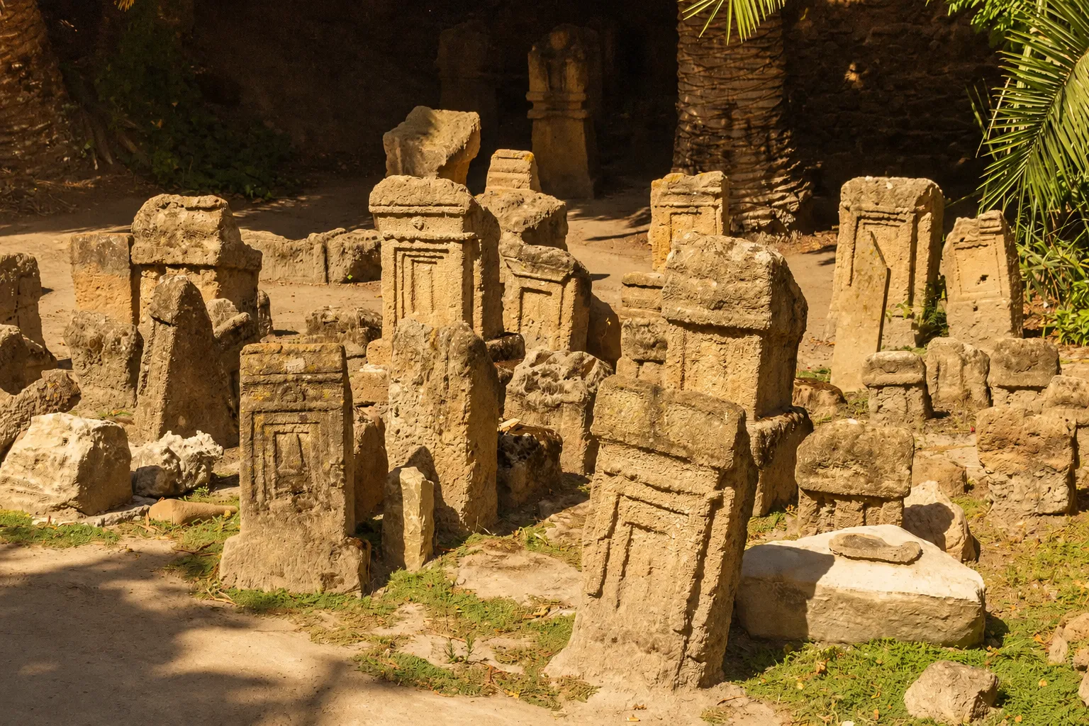 Las estelas del Tophet de Cartago, a la sombra