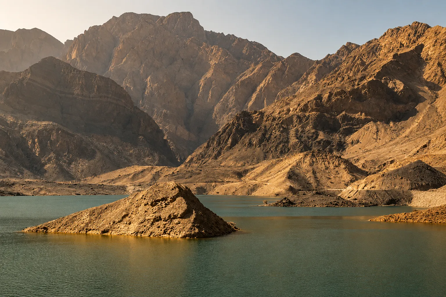 El embalse de Wadi Dayqah, el Wadi Dayqah Dam