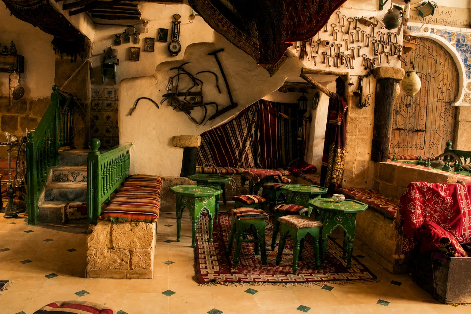 Té de menta con piñones en el Café El Kasbah de Susa